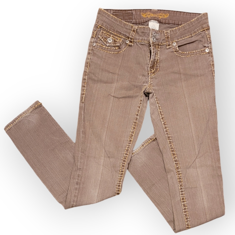 Goodtime Size 9 Brown Skinny Jeans